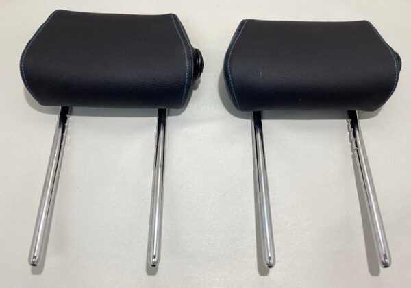 IMG_0326__13780 2016-2021 F87 BMW M2 Dakota Black Leather Rear Seat Headrests / Blue Stitching / B2008