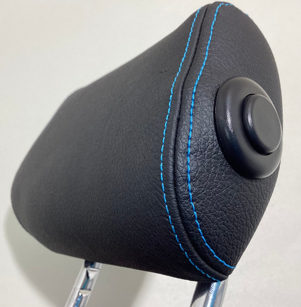 IMG_0333__57489 2016-2021 F87 BMW M2 Dakota Black Leather Rear Seat Headrests / Blue Stitching / B2008
