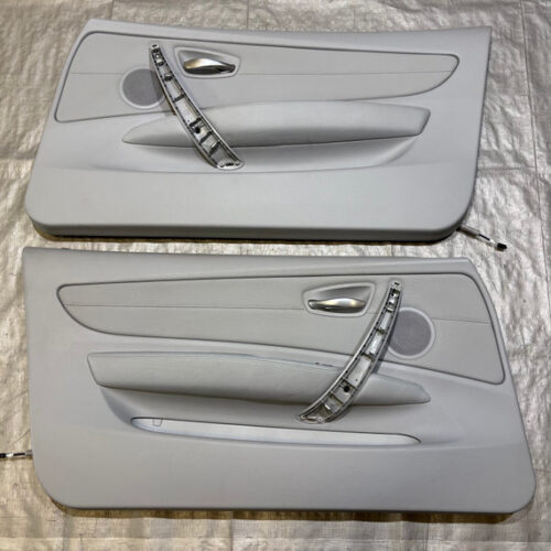 2008-2013 BMW E88 128i 135i Convertible Interior Door Panels / Gray / Pair / B1013