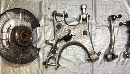 2012-2018 F12 F13 BMW M6 Coupe / Convertible Driver Rear Spindle Hub w/ Control Arms / 78K M6202