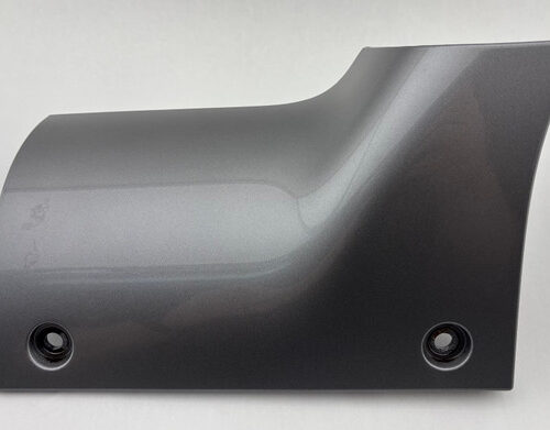 2018-2025 Jeep Wrangler JL Driver Side Fender Wiper Cowl End Plate Trim Panel / Billet Silver Metallic JL012