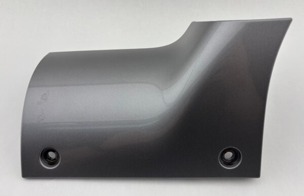 IMG_6819__33283 2018-2025 Jeep Wrangler JL Driver Side Fender Wiper Cowl End Plate Trim Panel / Billet Silver Metallic JL012