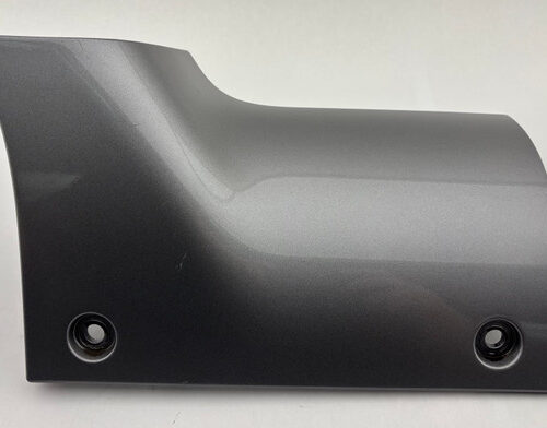 IMG_6849__24774 2018-2025 Jeep Wrangler JL Passenger Side Fender Wiper Cowl End Plate Trim Panel / Billet Silver Metallic JL012