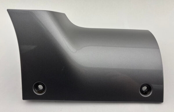 2018-2025 Jeep Wrangler JL Passenger Side Fender Wiper Cowl End Plate Trim Panel / Billet Silver Metallic JL012