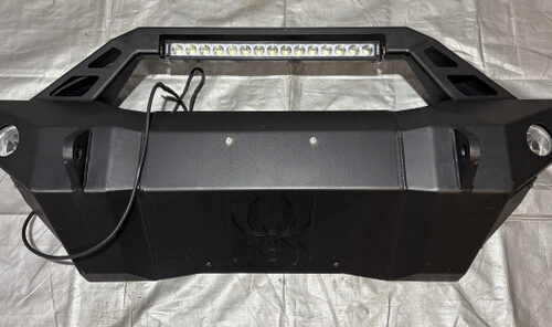 2020-2024 Jeep Gladiator Black Widow Steel Front Bumper Beam w/ 20" Light Bar / JT003