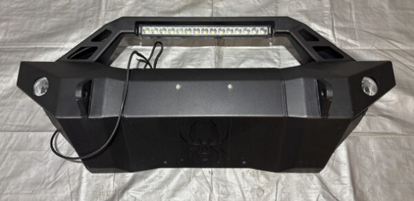 2020-2024 Jeep Gladiator Black Widow Steel Front Bumper Beam w/ 20" Light Bar / JT003