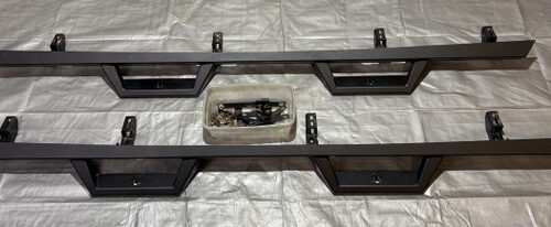 2020-2024 Jeep Gladiator JT Black Widow Aftermarket Side Steps / Rock Rails / Pair / USED / JT003