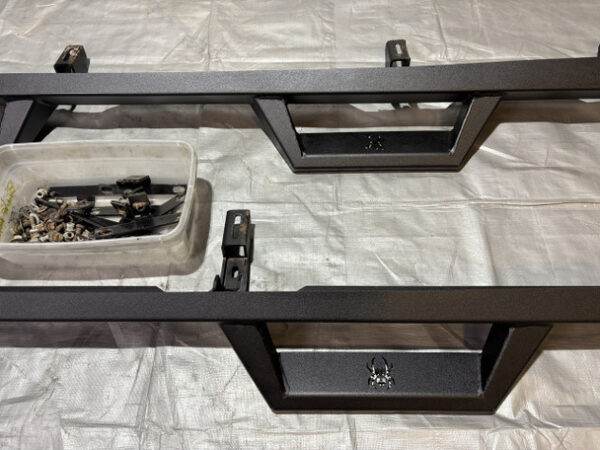2020-2024 Jeep Gladiator JT Black Widow Aftermarket Side Steps / Rock Rails / Pair / USED / JT003
