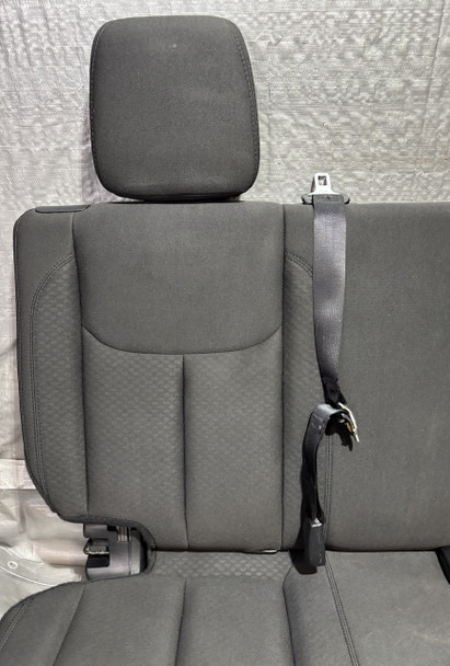 2013-2018 Jeep Wrangler JK Unlimited 4DR Black Cloth 60/40 Rear Seat Set / JK017